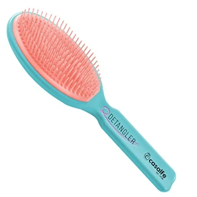 Imagen de Cepillo Desenreda Sin Tirones no rompe el pelo. Fabricado en España Color celeste y rosa