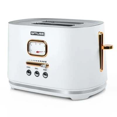 Imagen de Muse MS130W. Tostador de 2 rebanadas pan