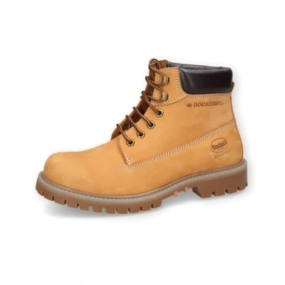 Imagen de Dockers by Gerli Hombre Botas Militares, de Caballero Botines,Botas Cordones,Botas,Medias Botas,Botines,Golden Tan,43 EU / 9 UK