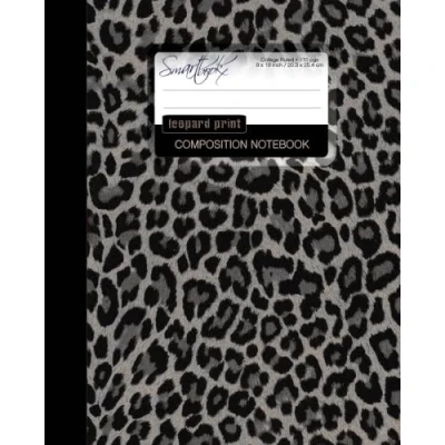 Imagen de Leopard Print Composition Notebook: College Ruled Writer’s Notebook for School / Teacher Office Student [ Perfect Bound * Large Black &amp; White ] (Composition Books Animal Stationery)