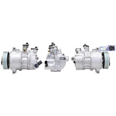 Imagen de DRI 7005110000 Compresor de Aire Acondicionado PAG 46 YF R 1234yf con juntas VOLKSWAGEN: Golf 7, Polo V Hatchback, Crafter Furgón, SEAT: Ibiza 4