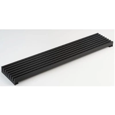 Imagen de AZERODESIGN Rejilla horno ventilacion frigorífico Color Negro 8 Lamas de Aluminio 90 cm Altura 12