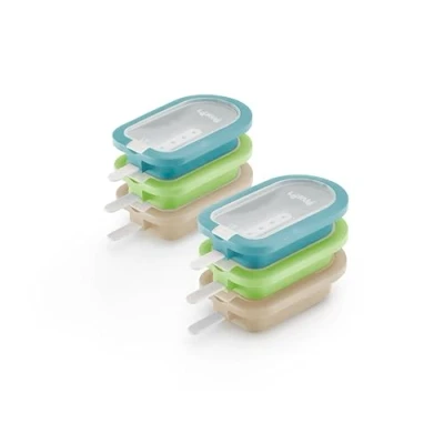 Imagen de Lékué Set de Polos Mini Apilables silicona Mediterráneo 6 un.