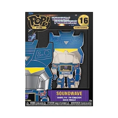 Imagen de Loungefly Funko Large Pop! Enamel Pin Soundwave Transformers: Pins de Esmalte Broche Coleccionable para Mochilas Y Bolsos Idea Regalo Mercancia Oficial TV Fans