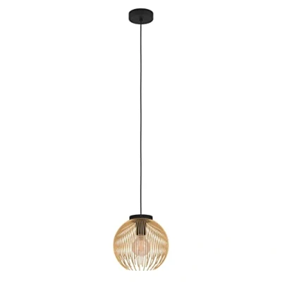 Imagen de Eglo lámpara colgante Venezuela, de sobremesa 1 luz, comedor metal en negro y dorado, con casquillo E27