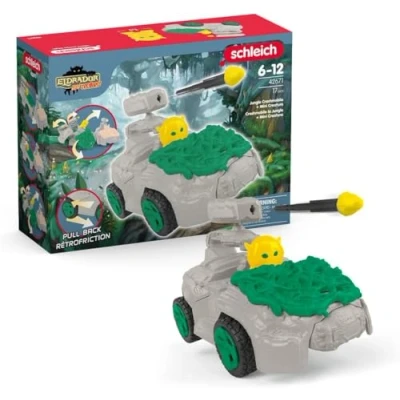 Imagen de schleich 42671 Crashmobil de selva con minicriatura, a partir 7 años, ELDRADOR CREATURES playset, 17 piezas