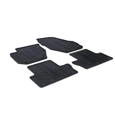 Imagen de Gledring 0387 Juego de alfombrillas suelo Caucho delante y detrás 4 negro 750mm 550mm VOLVO: XC60 I