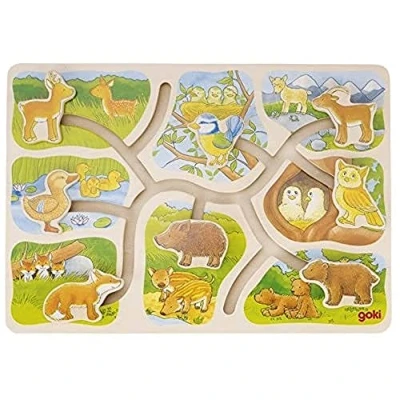 Imagen de GOKI Puzzles de maderaPuzzles maderaGOKIPuzzle Deslizante, ¿Dónde está mi Hijo, Multicolor (1)