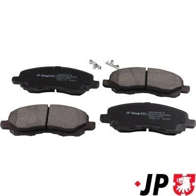 Imagen de JP GROUP 3963600410 Juego de pastillas freno Eje delantero con avisador acústico desgaste MITSUBISHI: ASX SUV, Lancer 8 Limousine
