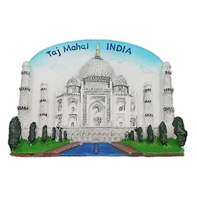 Imagen de MUYU Magnet Imán para Nevera de la India con Diseño tayiko en 3D, Mahal
