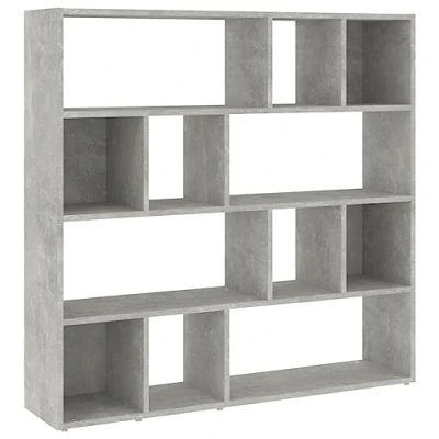 Imagen de vidaXL Estantería/Divisor de Espacios Gris hormigón 105x24x102 cm