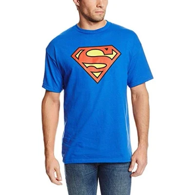 Imagen de Superman Adulto Logotipo camiseta clásica En Royal Azul, X Large, Blue