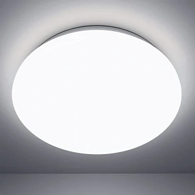 Imagen de Lepro Plafón LED Techo 12W, Lámpara de Blanco Frío 5000K, 950 Lúmenes, Ø26cm, Luz Ideal para Baño, Cocina, Sala Estar, Dormitorio, Pasillo, etc