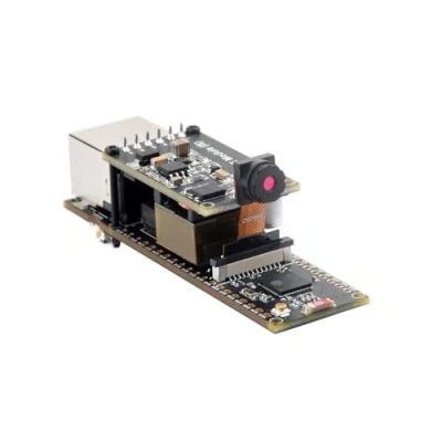 Imagen de Waveshare ESP32 S3 Eth Development Board with PoE Module and Camera Module,10/100Mbps RJ45 Ethernet Port,Based on S3R,Support Wi Fi Bluetooth,240MHz Dual Core Processor
