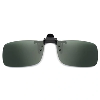 Imagen de JM Polarizadas Clip en Gafas de Sol Sin Marco Flip up Lente Para Graduadas Verde