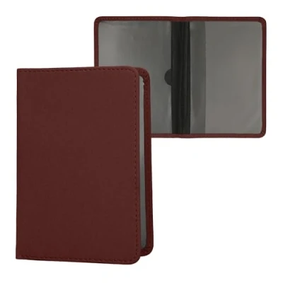 Imagen de kwmobile Funda para Permiso de circulación Coche Cuero sintético con Espacio Tarjetas 9.2 x 13 CM doblado Ocre Oscuro
