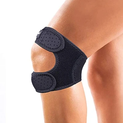 Imagen de Thx4 Rodillera de doble rótula compresión cobre para aliviar el dolor, correa ajustable correr, puente, ejercicio gimnasio, recuperación lesiones, articulaciones y músculos.