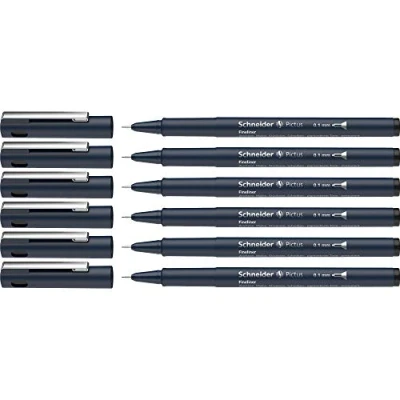 Imagen de SCHNEIDER FINELINER PICTUS 0,1MM NEGRO, 6 Unidades SH197101