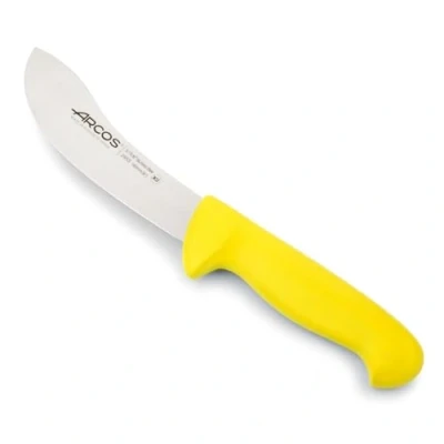 Imagen de Arcos Serie 2900 Cuchillo Despellejador Hoja de Acero Inoxidable NITRUM 160 mm Mango inyectado en Polipropileno Color amarillo
