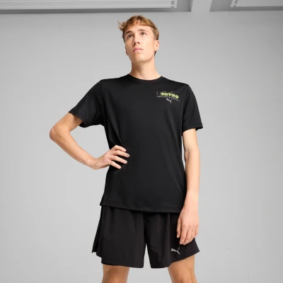 Imagen de Puma Nitro Graphic Camiseta estampada, Hombre, Talla: 3XL, Black