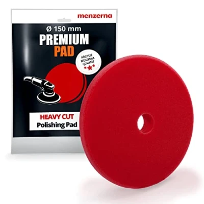 Imagen de Menzerna Medium Cut Foam Pad Esponja de pulido (150 mm), color amarillo