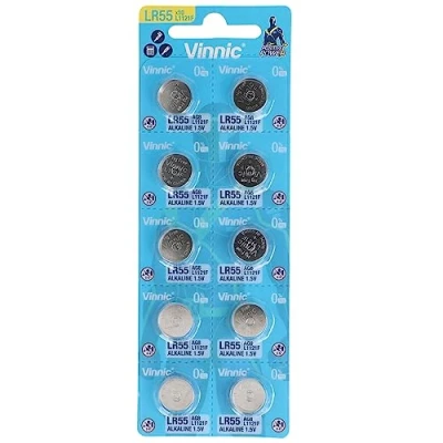 Imagen de VINNIC Pila Boton Alcalina AG8 L1121F LR55 Blíster (10 Unidades)