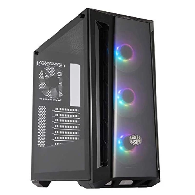 Imagen de Cooler Master MasterBox MB520 ARGB Caja PC ATX Panel Frontal Tintado, 3 x 120 mm Ventiladores Preinstalados, Lateral de Vidrio, Configuraciones Flujo Aire Flexible
