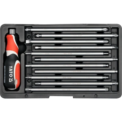 Imagen de YATO YT 2797 Kit de atornilladores 12 Estuche plástico