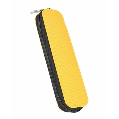 Imagen de Online Estuche para lápices, Elegante con Cremallera, 2 Trabillas bolígrafos, bolígrafos estilográficos, Pinceles, etc., Bolsa lápices Escuela, Universidad y Oficina, Color
