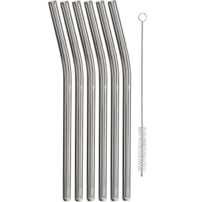 Imagen de WMF Baric Cristal (7 Unidades, 6 curvadas y 1 Cepillo de Limpieza) Pajita Reutilizable respetuosa con el Medio Ambiente, para Bebidas Calientes frías, Vidrio
