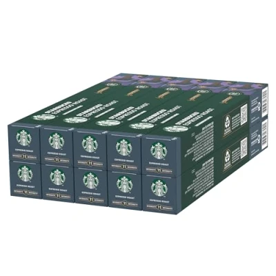 Imagen de STARBUCKS Espresso Roast de Nespresso, Cápsulas Café Tueste Intenso 10 x (100 Cápsulas)