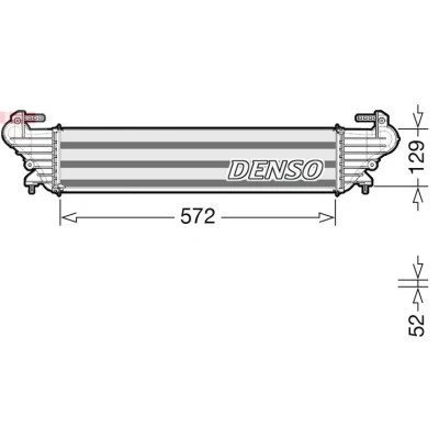 Imagen de DENSO DIT09121 Intercooler Aluminio