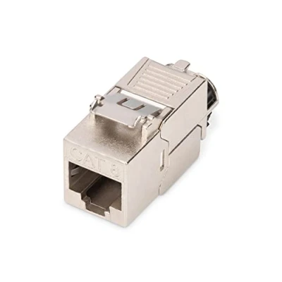 Imagen de Digitus DN 93816 Módulo Keystone Cat 8.1 1 Pieza Conector de Red RJ45 Cat8 Blindado 2000 MHz 25GBase T &amp; 40GBase 25 Gbit/s 40 AWG 26/7 a 22/1 Montaje sin Herramientas