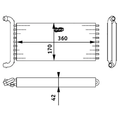 Imagen de MAHLE ORIGINAL AH 113 000P Radiador de Calefaccion MERCEDES BENZ: Vito Bus, Mixto