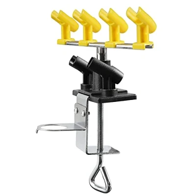 Imagen de SAGUD Soporte para aerógrafo Kit de estación con Abrazadera Rotación 360 Admite hasta 6 Pistolas