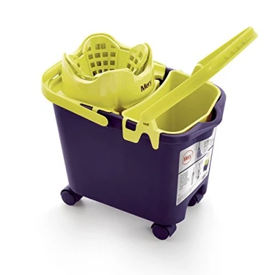 Imagen de Mery Cubo Para fregona automático Con ruedas Cubeta multiuso todo tipo de fregonas Ecológico sistema muelles Capacidad 14 litros