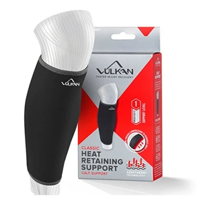 Imagen de Vulk Un soporte clásico para pantorrilla/espinillera, XL, 42 a 46 cm, transpirable inferior la pierna estabilidad y apoyo al correr o caminar, manga de compresión atlética hacer ejercicio entrenar