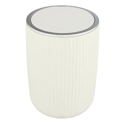 Imagen de Cubo con tapa oscilante Agropoli L, blanco crema