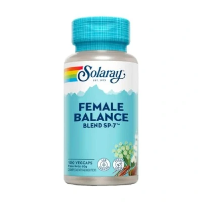 Imagen de Solaray Female Balance 100 Vegcaps Ayuda para la mujer Complemento alimenticio