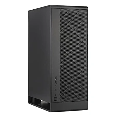 Imagen de SilverStone Technology Alta G1M, Negro, Torre Micro ATX con diseño de Efecto apilamiento, 180mm x 1 Air Penetrator Ventilador Incluido, SST ALG1MB