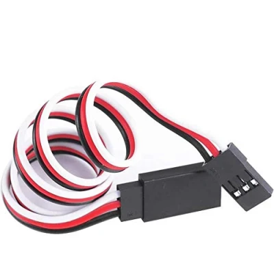 Imagen de POFET 20 unids Servo Extensión Cable de plomo 20cm 3 Pin JR Cabeza Macho y Futaba Femenina para RC Plane