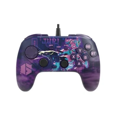 Imagen de HORI Fighting Commander OCTA (Edición Street Fighter 6 Juri) para PC Windows Mando de lucha con cable apto torneos Licencia oficial Capcom