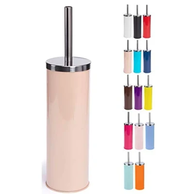 Imagen de MSV 60161 Escobilla de Inodoro Acero Inoxidable con depósito en Color Beige, Metal, Ø 93 x 385 mm