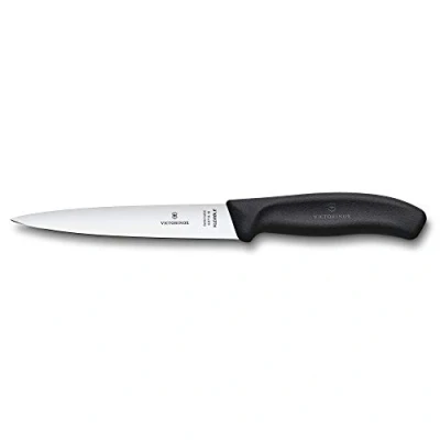 Imagen de Victorinox Swiss Classic Cuchillo filetear, 16 cm, mango ergonómico, hoja flexible, negro