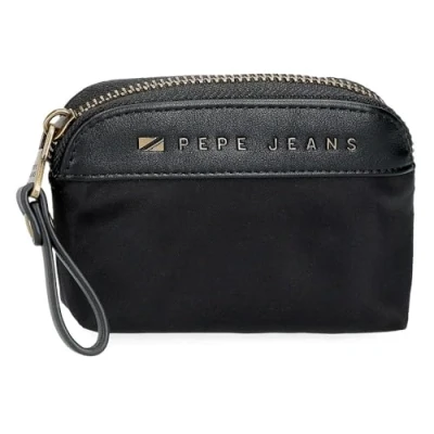 Imagen de Pepe Jeans Morgan Monedero Negro 11,5x8,5x1,5 cms Poliéster y PU by Joumma Bags