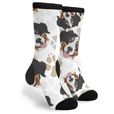 Imagen de 934 Unisex Running Calcetines Patas De Perro Boyero Berna Casual Medias Deportivas Inodoro Para Trekking Adulto Regalo 40Cm