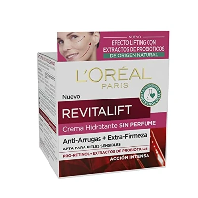 Imagen de L&#039;Oreal Paris Dermo Expertise Revitalift Crema Hidratante Sin Perfume Anti Arrugas Extra Firmeza, 50 ml (Paquete de 1)