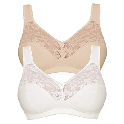 Imagen de Susa Baumwoll BH Basic, Sujetador Mujer, Ivory/Pure Beige,