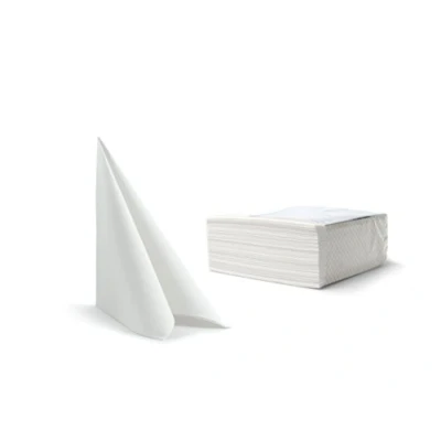 Imagen de Alvotex CHIC Airlaid 50 Servilletas, similar a la tela, servilletas desechables, color blanco, 40 x cm