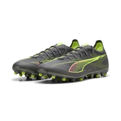 Imagen de PUMA Ultra 5 Match MG, Zapatillas de fútbol Unisex Adulto, Matte Aged Silver Yellow Alert Silver, 41 EU